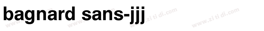 bagnard sans字体转换